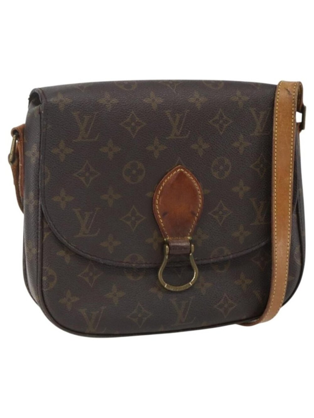 Authentic LOUIS VUITTON Monogram Saint Cloud GM Shoulder Bag M51242 LV
